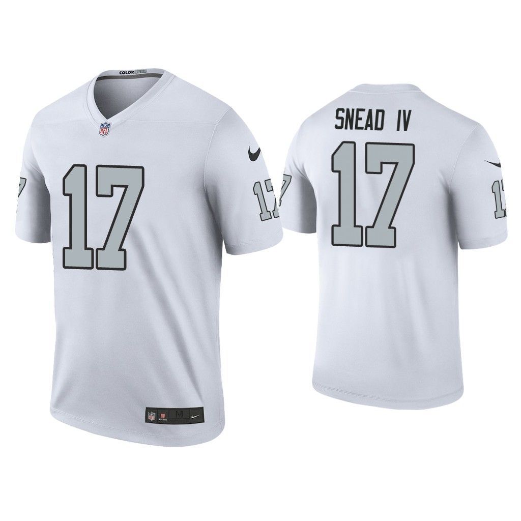 Men Oakland Raiders #17 Willie Snead IV Nike White Color Rush Legend NFL Jersey->oakland raiders->NFL Jersey
